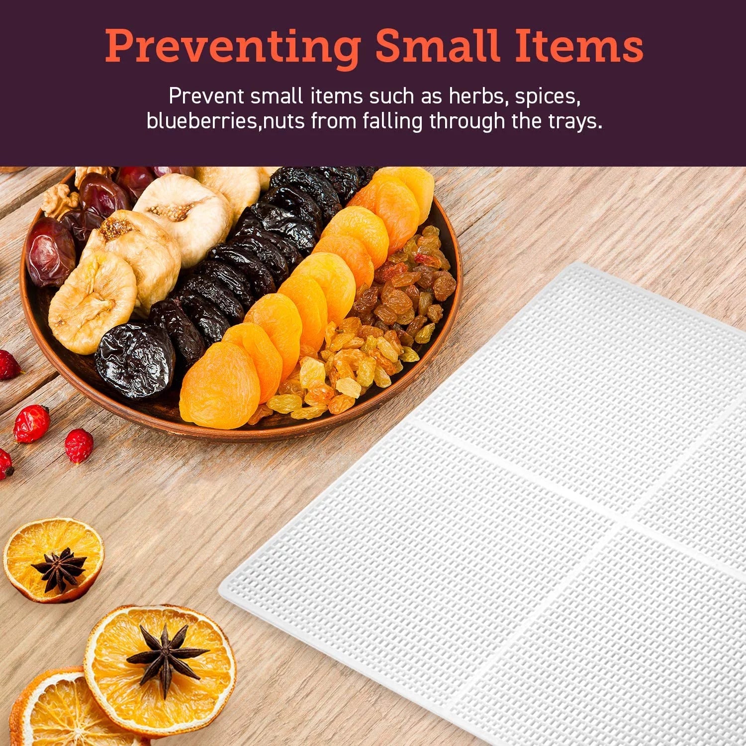 6 Stainless Steel Trays Food Dehydrator with Digital Timer and Temperature Control I511