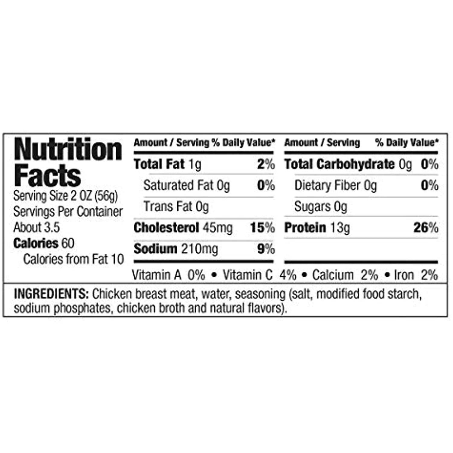 Chicken Breast, 12.5 oz - 6 count (Pack of 2) total 12 count X67888