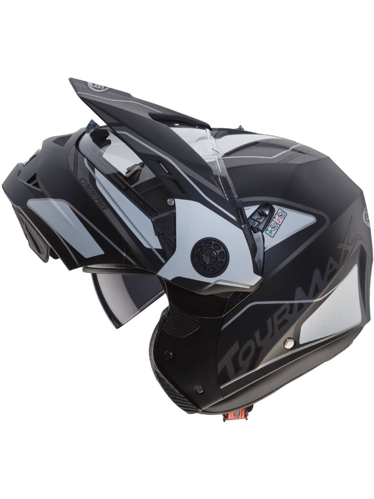 Black Tourmax Motorcycle Helmet U378742