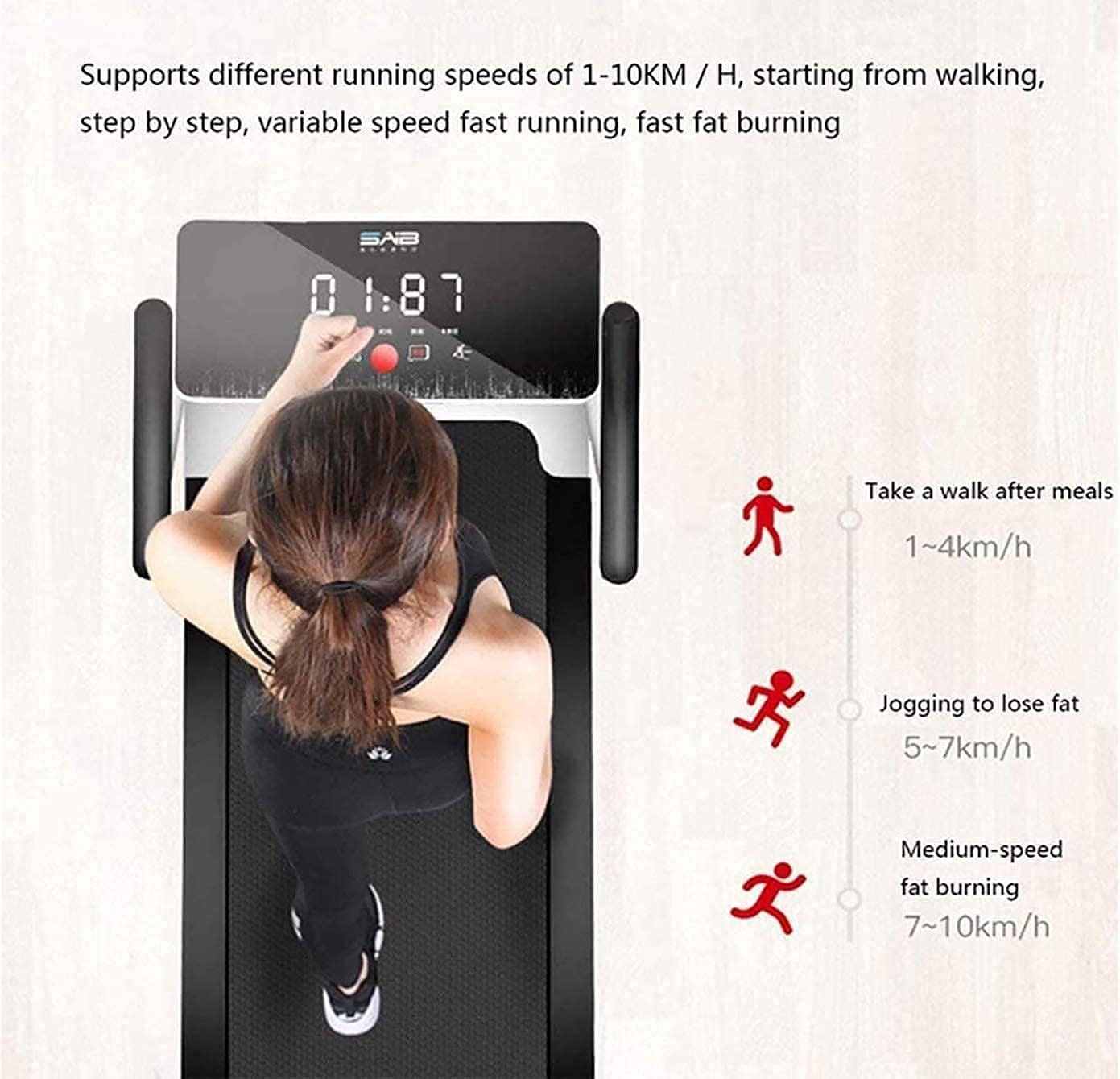 Folding Treadmill with LCD Monitor U8363