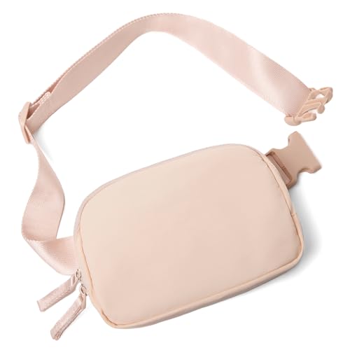 Lavender Belt Bag Fanny Pack Crossbody Bags with Initial Letter Patch W91049