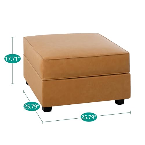 Caramel Square Ottoman Storage Footrest K297