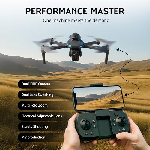 Foldable Drone with Dual 2K Camera, 2 Batteries X82950