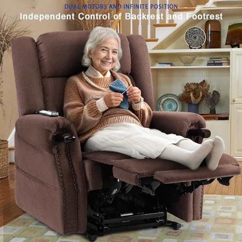 Grey Power Lift Recliner with Massage and Heat G101
