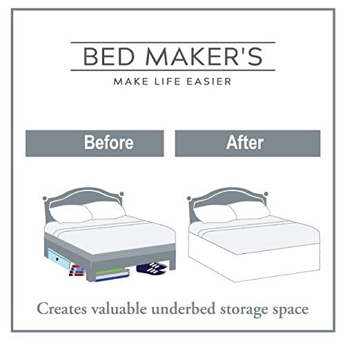 White King 14 Inch Drop Length Microfiber Bed Skirt T125