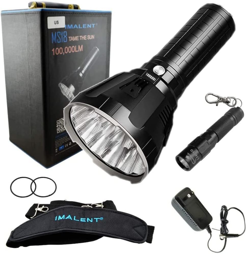 100,000 Lumens Rechargeable LED Flashlight E773