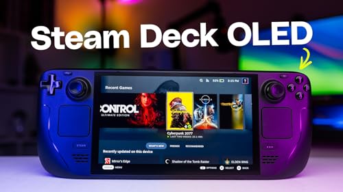 2TB Steam Deck OLED Handheld Gaming Console with Carrying Case I7450