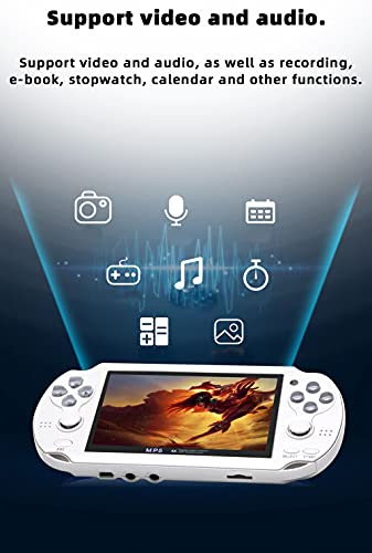 Handheld Game Console 4.3 inch Double Joystick 8GB 2200 Retro Game Portable Black A761033