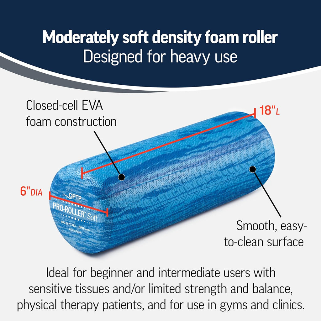 Blue 18 Inch Soft Density Foam Roller G6632