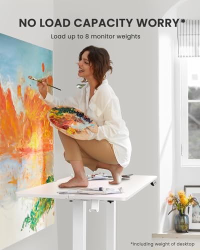 48 x 24 Inches Height Adjustable Electric Standing Desk with Memory S40332