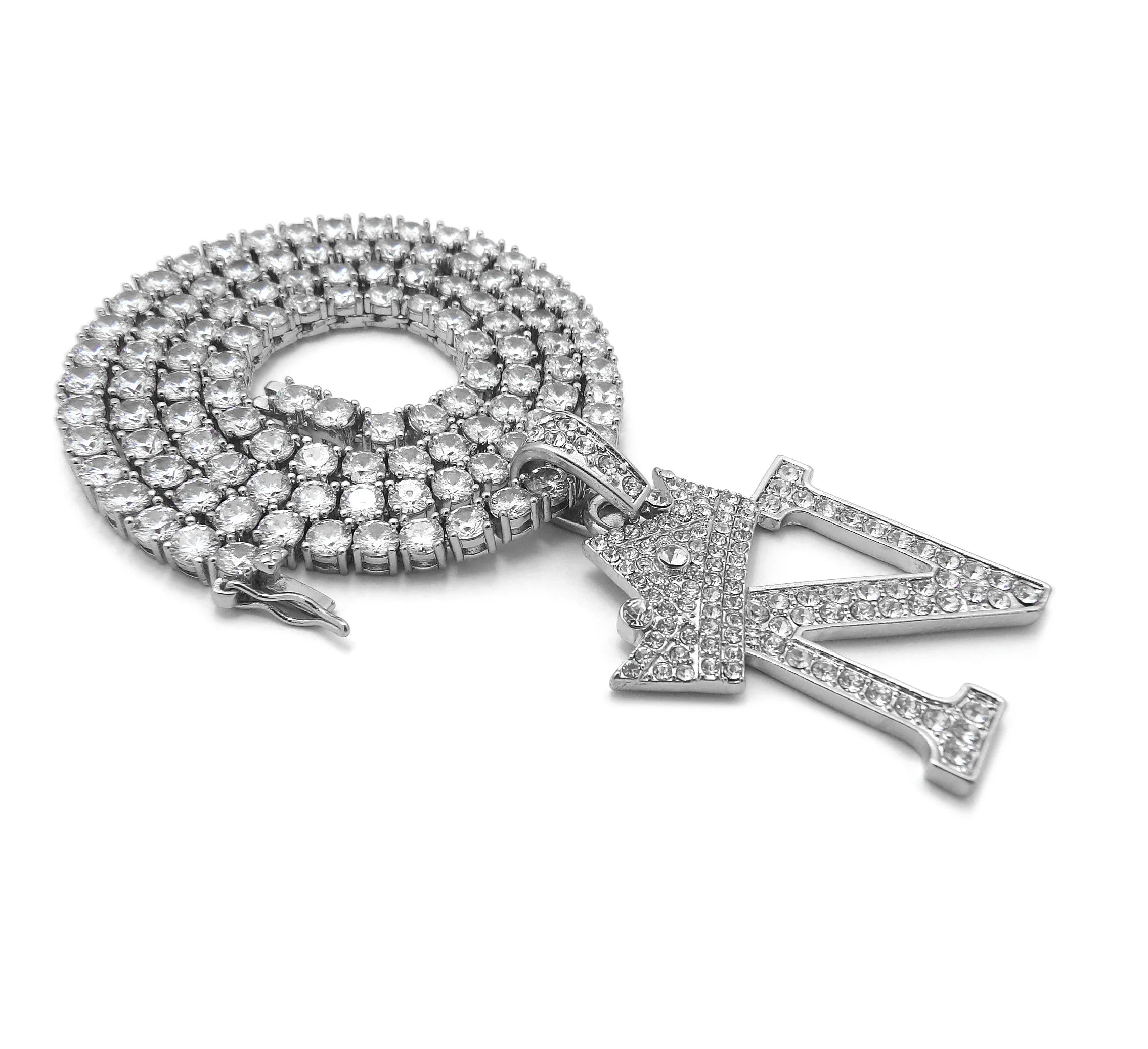 Silver Ice CZ Tennis Chain Necklace B967071