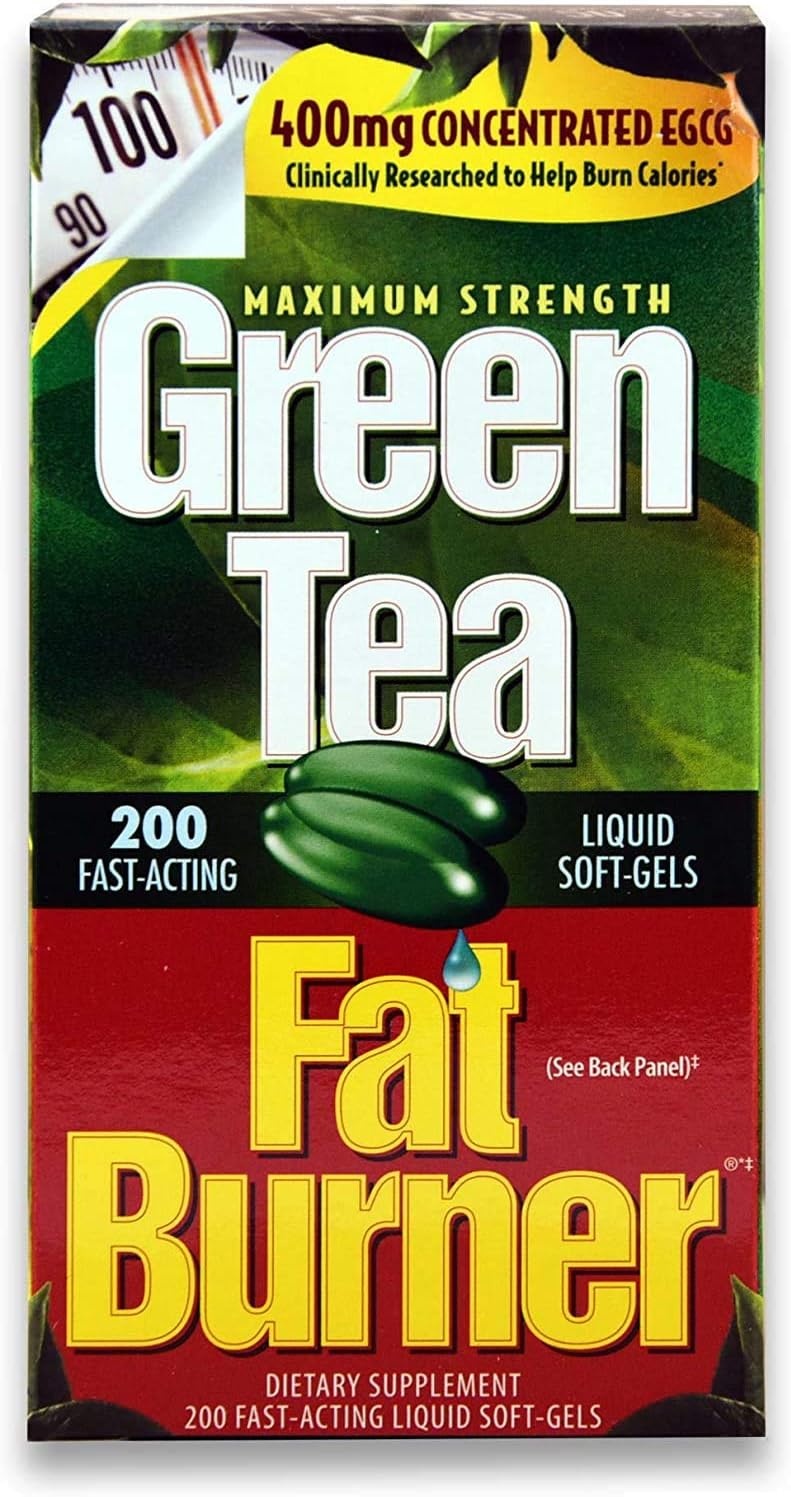 200 Liquid Soft-Gels Green Tea Fat Burner E104