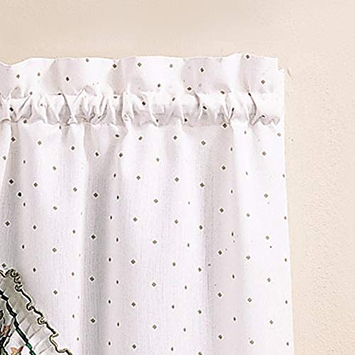Cottage Ivy Country Curtain Tier And Swag Set, Multi, 56-Inch X 36-Inch P529