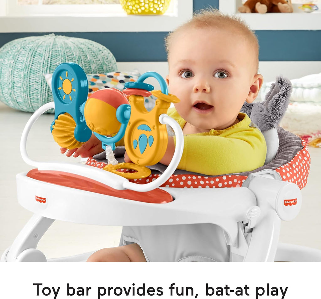 Portable Baby Floor Seat with Snack Tray and Toy Bar L152