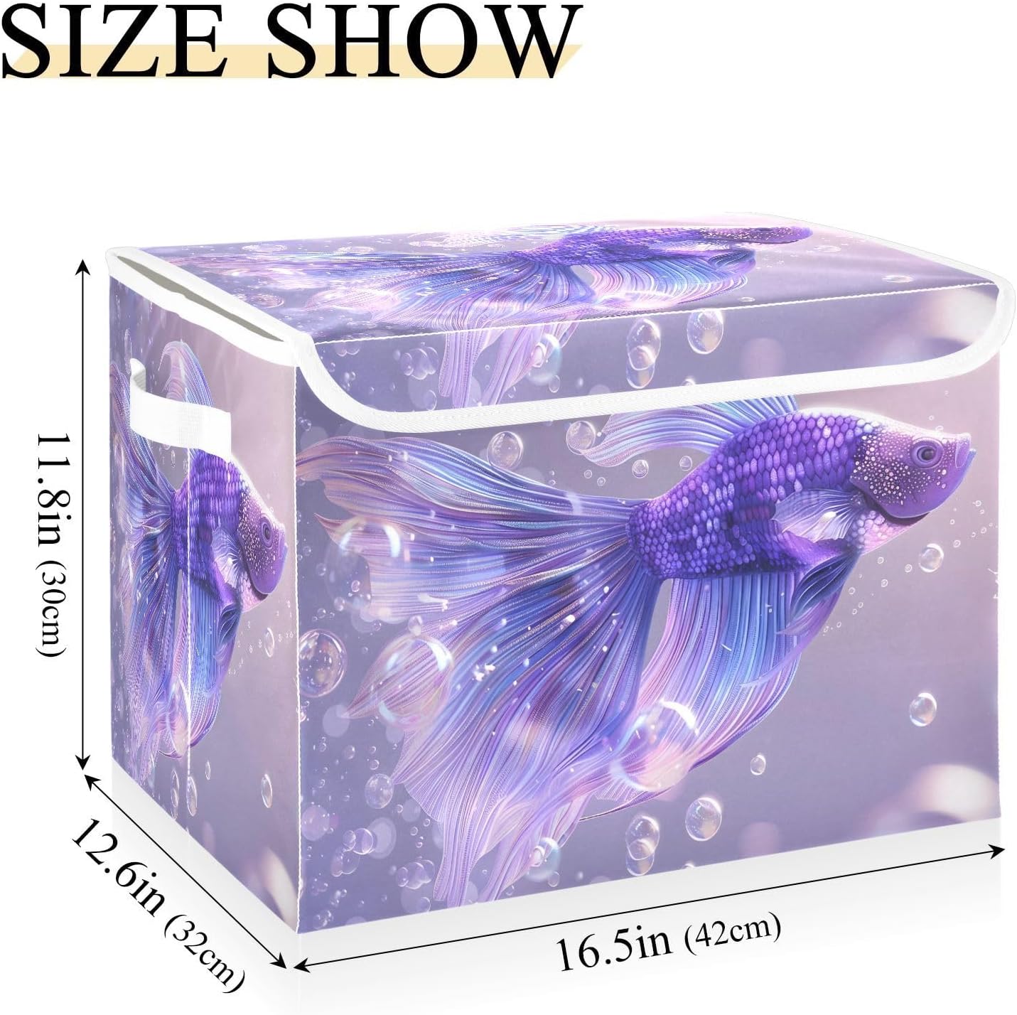 Containers Baskets with Lids Fabric Foldable Storage Bins Organizer with Lid Collapsible Storage Boxes P88758