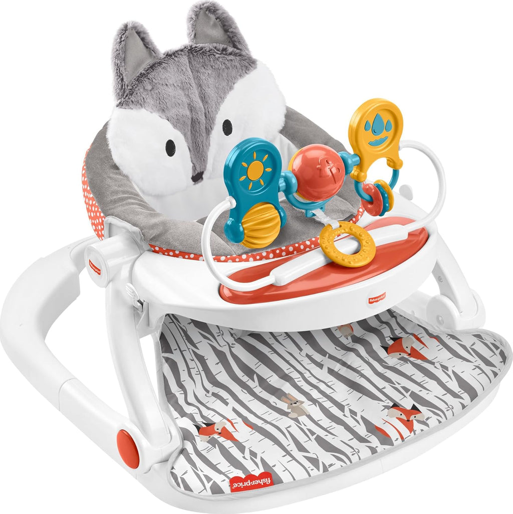 Portable Baby Floor Seat with Snack Tray and Toy Bar L152