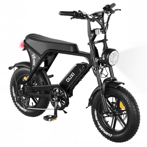 Electric Bike with 20" Fat Tire, 7-Speed Gear, Removable Battery D564991