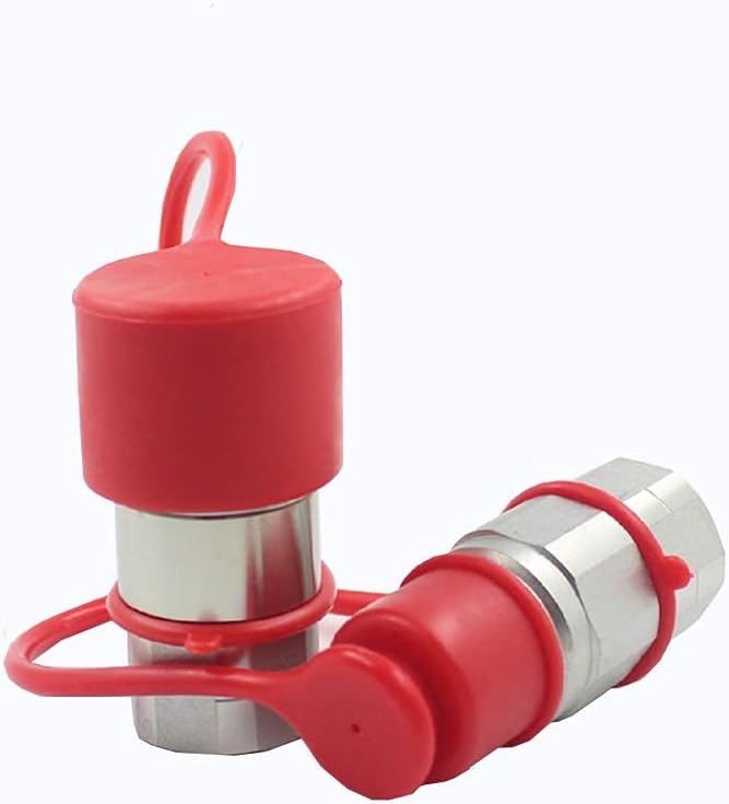 3/4'' SAE-12 UNF1-1/16 Flat Face Hydraulic Quick Connect Coupling, 1/2 Body, Pack of 2 U818190
