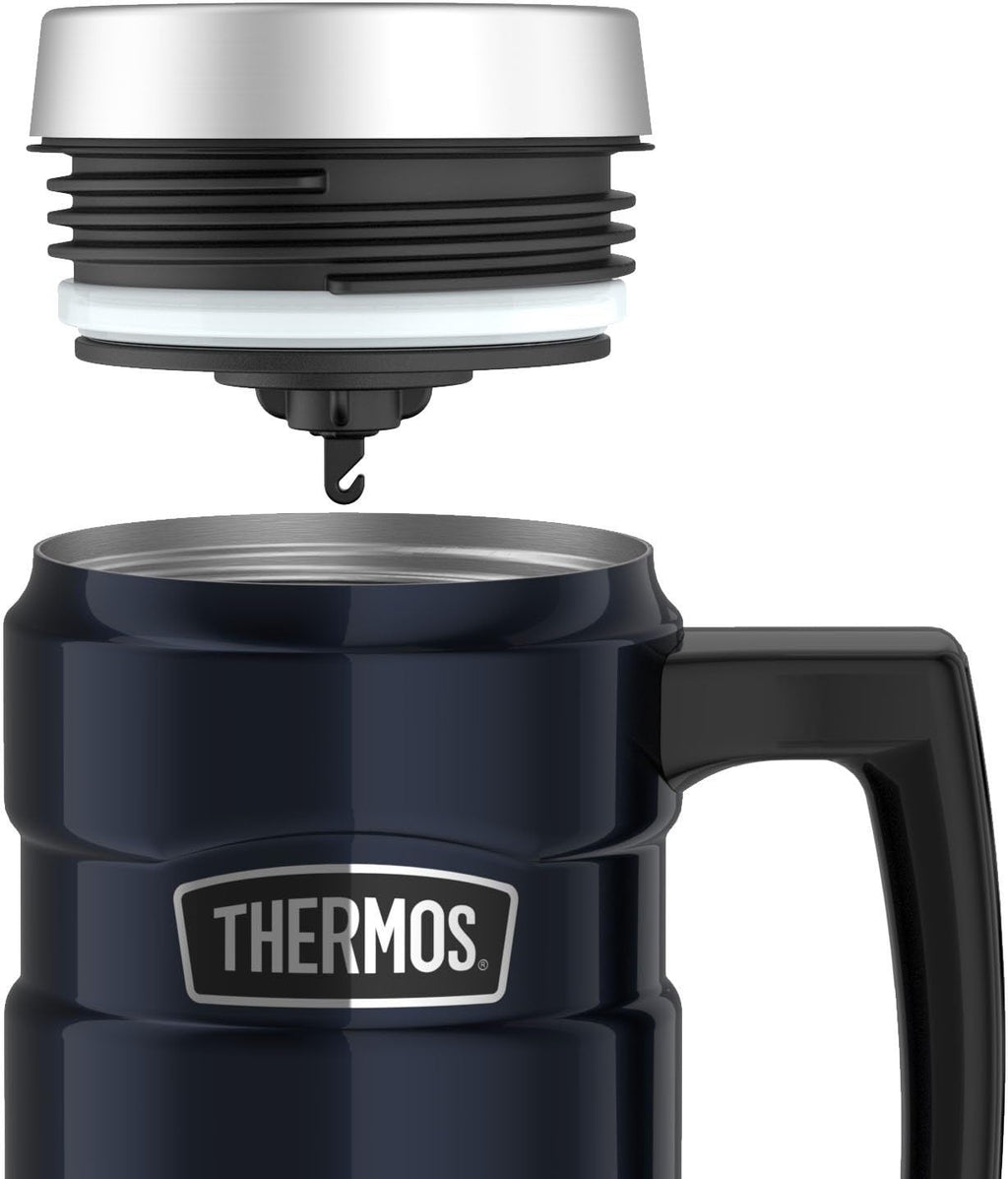 16 Ounce Blue Stainless Steel Travel Mug O142736