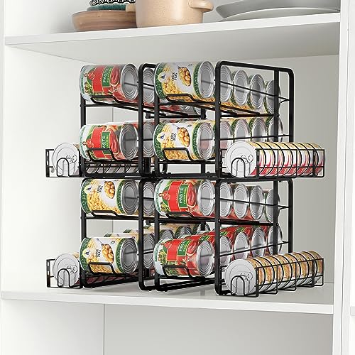 2 Pack Black Stackable Can Storage Dispenser A9274