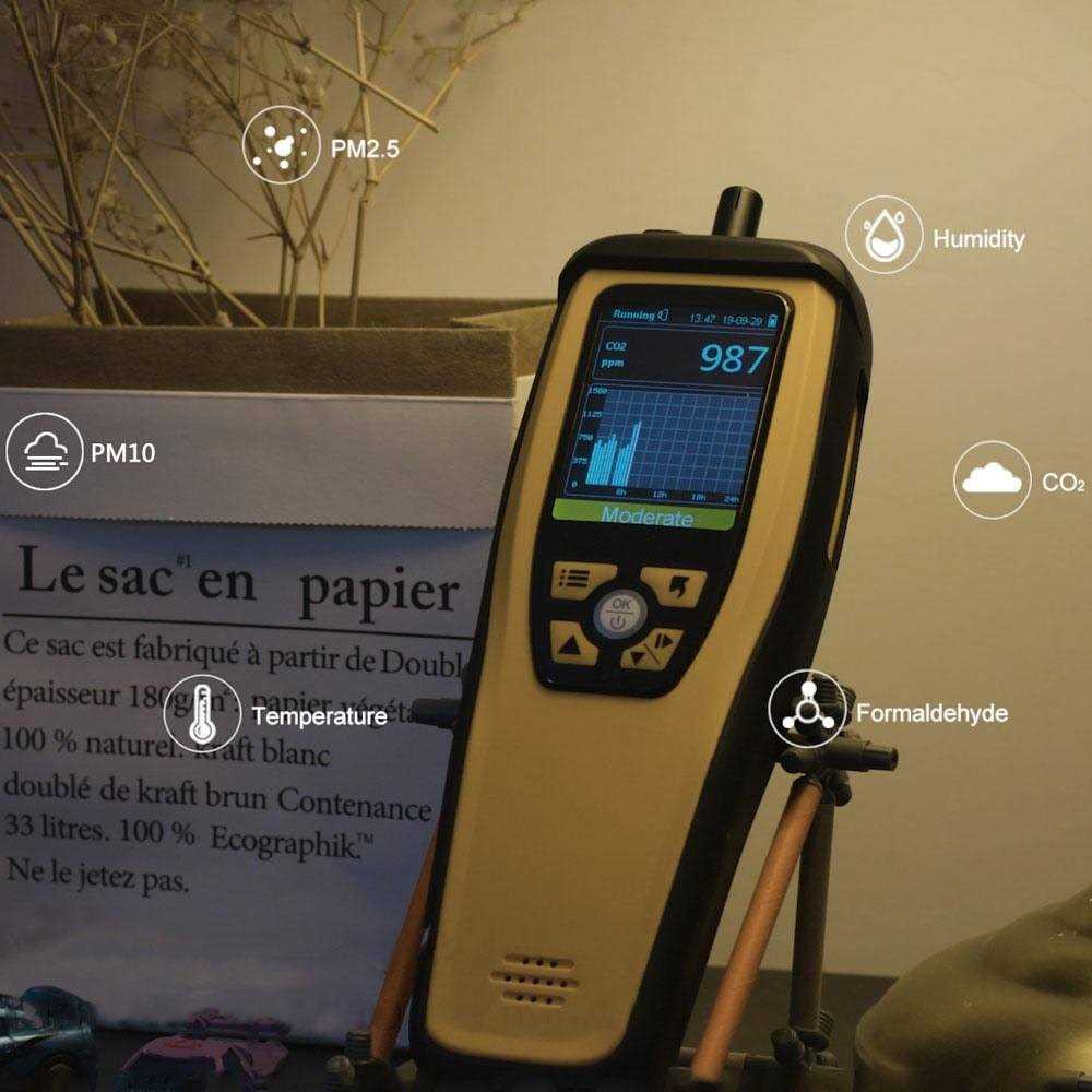 Air Quality Meter for Formaldehyde Pm2.5 PM10 Carbon Dioxide C25676