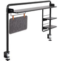 Clamp-on Desktop Shelving System with Magnetic Memo Board D126