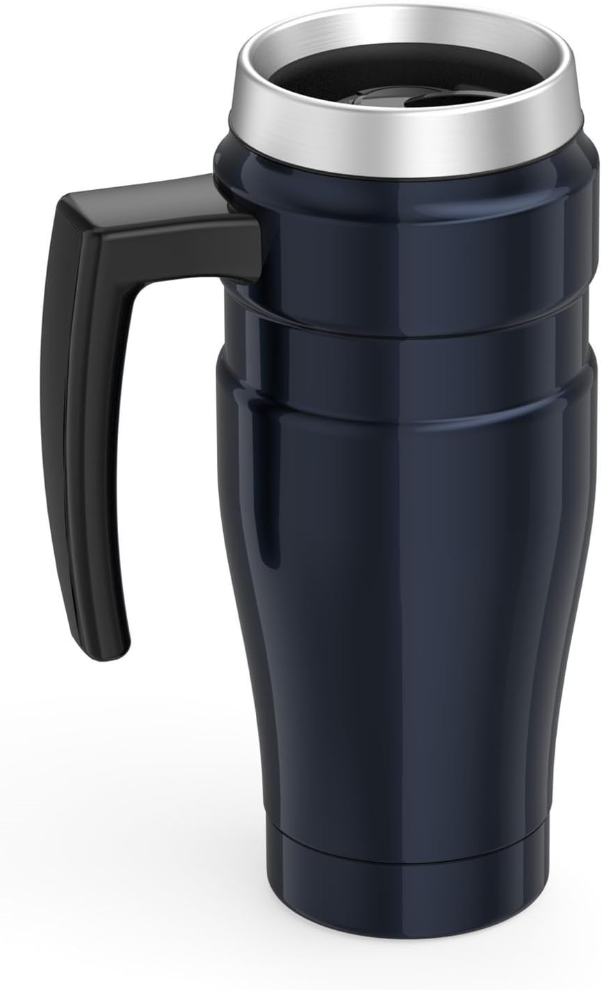 16 Ounce Blue Stainless Steel Travel Mug O142736