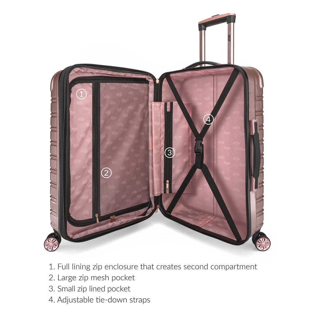 24" Hardside Fibertech Checked Luggage H8299