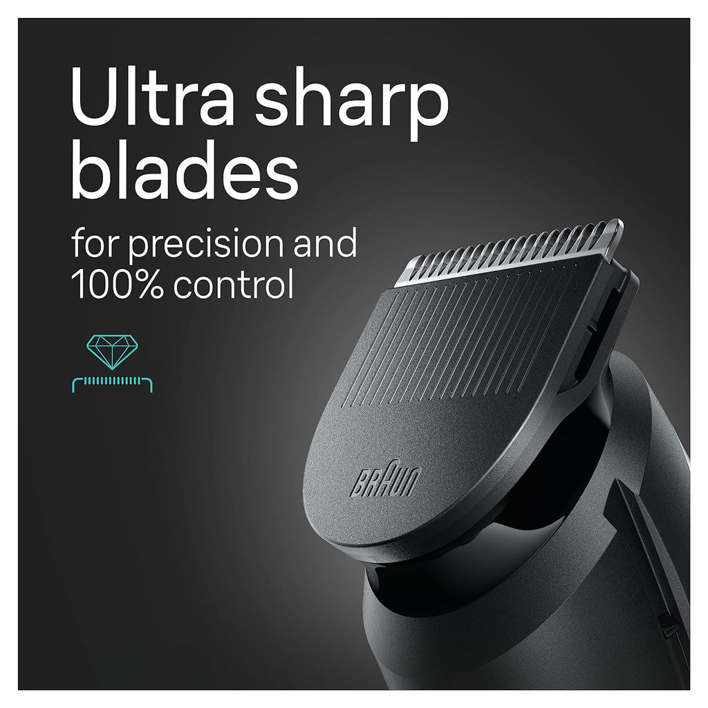5-in-1 Trimmer for Men with Beard Trimmer, Ear & Nose Trimmer, Hair Clippers, Black Y3571