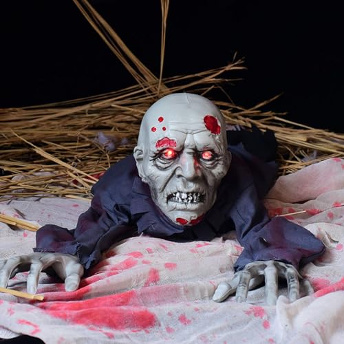 Halloween Zombie Groundbreaker Decoration with Scary Sound Glowing Eyes E981845