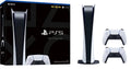 PlayStation 5 Digital Version Console with 2 Wireless Controllers - White Z7186