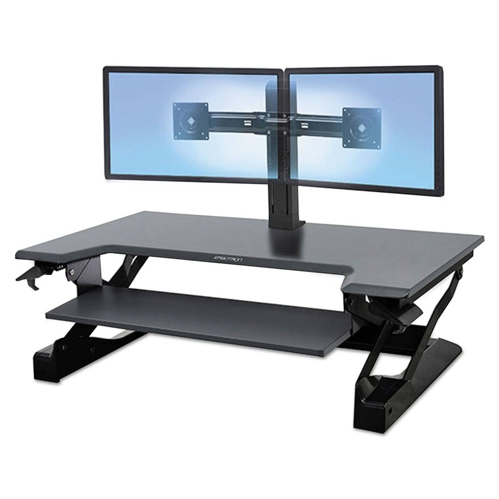 Black Sit-Stand Desktop Workstation B670524