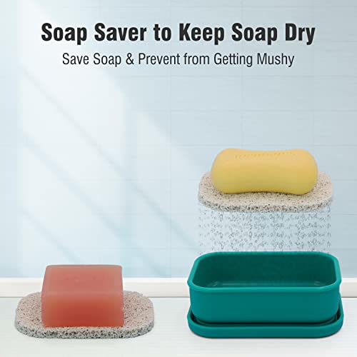 Off-White Silicone Travel Soap Case with Draining Layer X7169