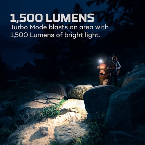 Rechargeable Headlamp, 1500 Lumens, 5 Light Modes, Detachable Magnetic Work Lamp, Waterproof, Bright LED Head Light, Includes USB Charging Cable S47061