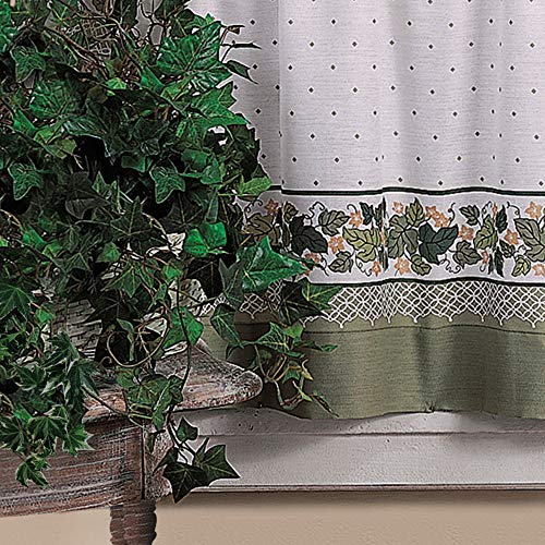 Cottage Ivy Country Curtain Tier And Swag Set, Multi, 56-Inch X 36-Inch P529