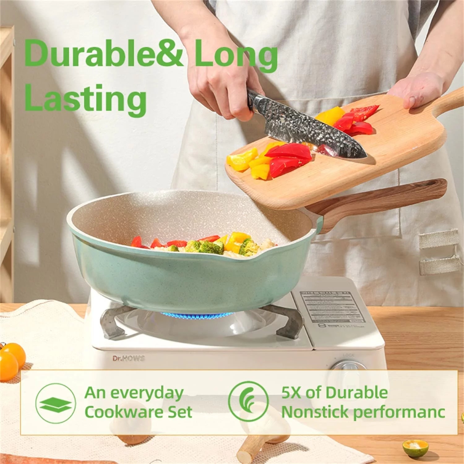 12-Piece Nonstick Granite Cookware Set P375454