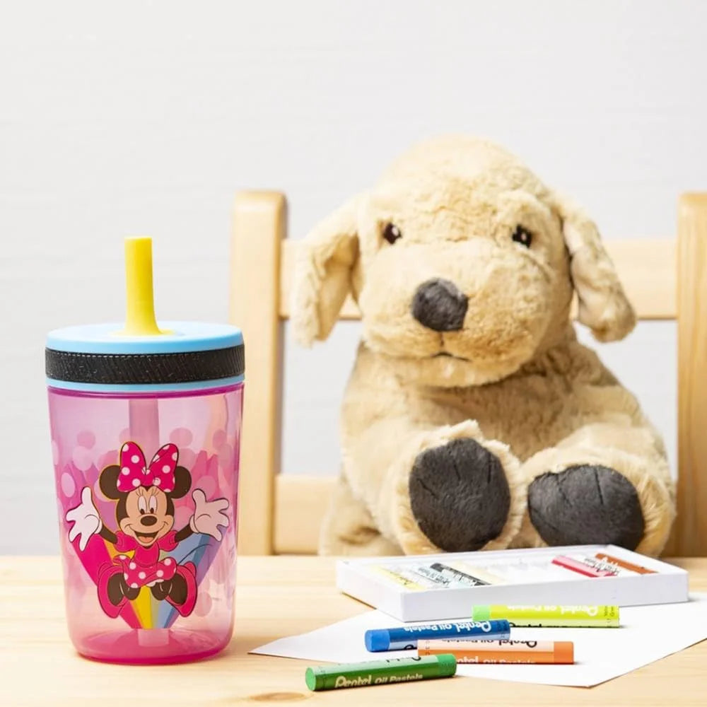 15 oz Leak-Proof Plastic Tumbler with Straw V70258