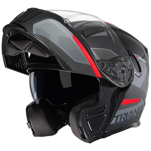 Modular Motorcycle Helmet Flip Up Full Face Dual Visor C84547