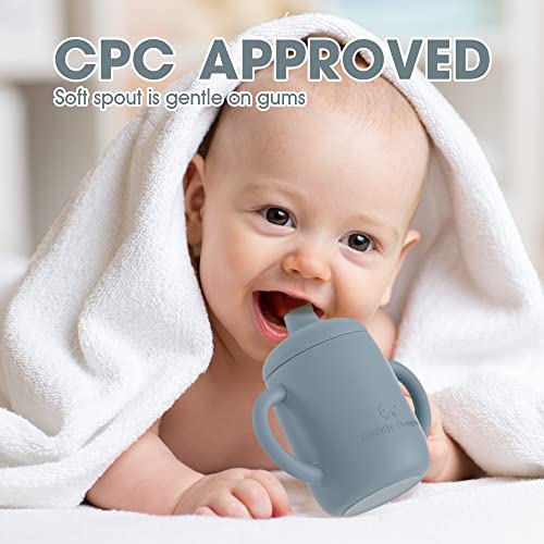 Sippy Cups 7OZ, Silicone Straw Cup B251317