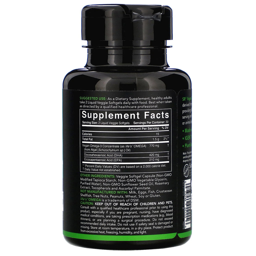 Vegan Omega-3, 60 Veggie Softgels S797139