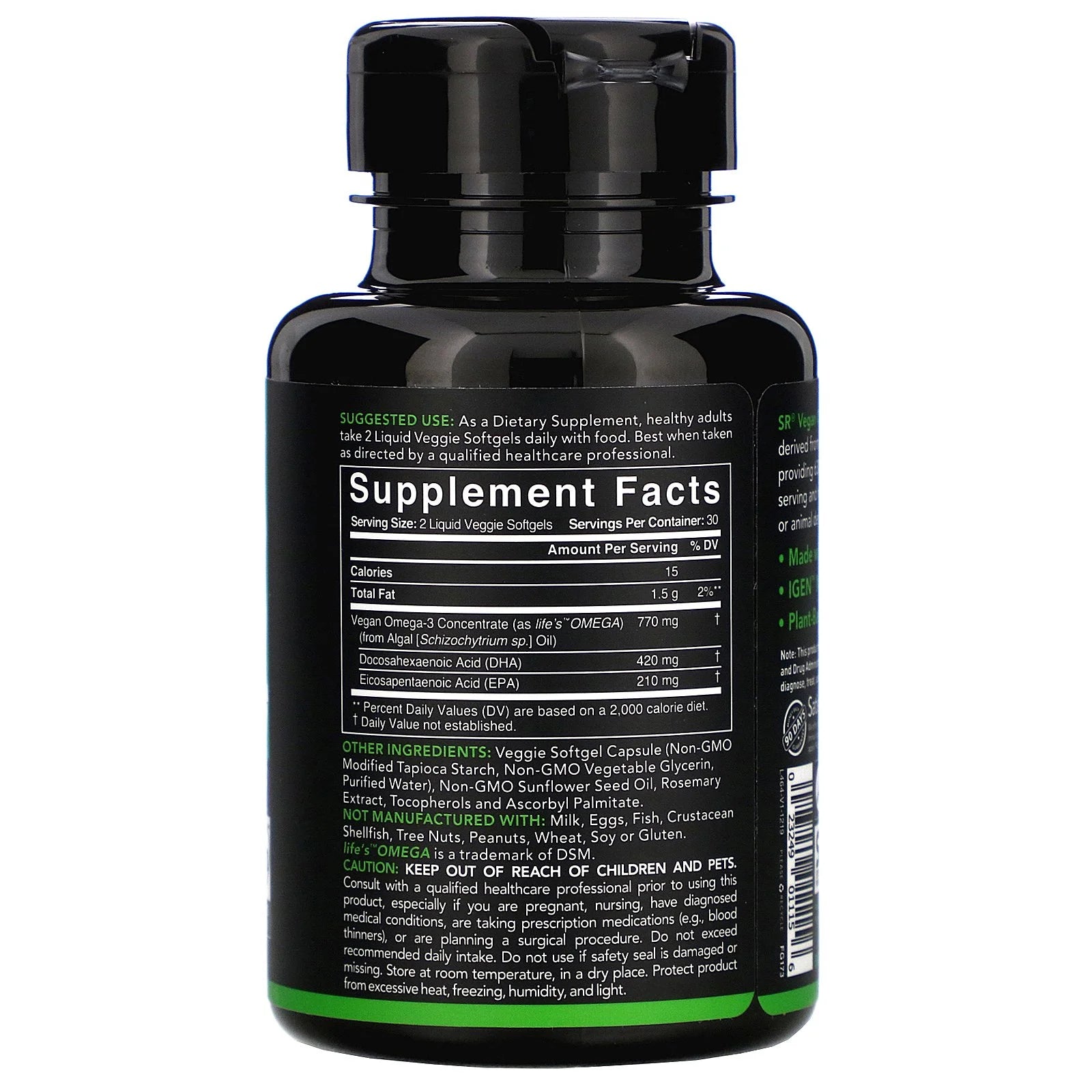 Vegan Omega-3, 60 Veggie Softgels S797139