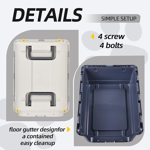 Plastic Airline Approved Travel Dog Crate, Medium E385181
