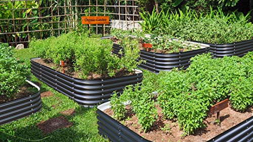 32" Tall Galvanized Metal Raised Garden Bed W41090