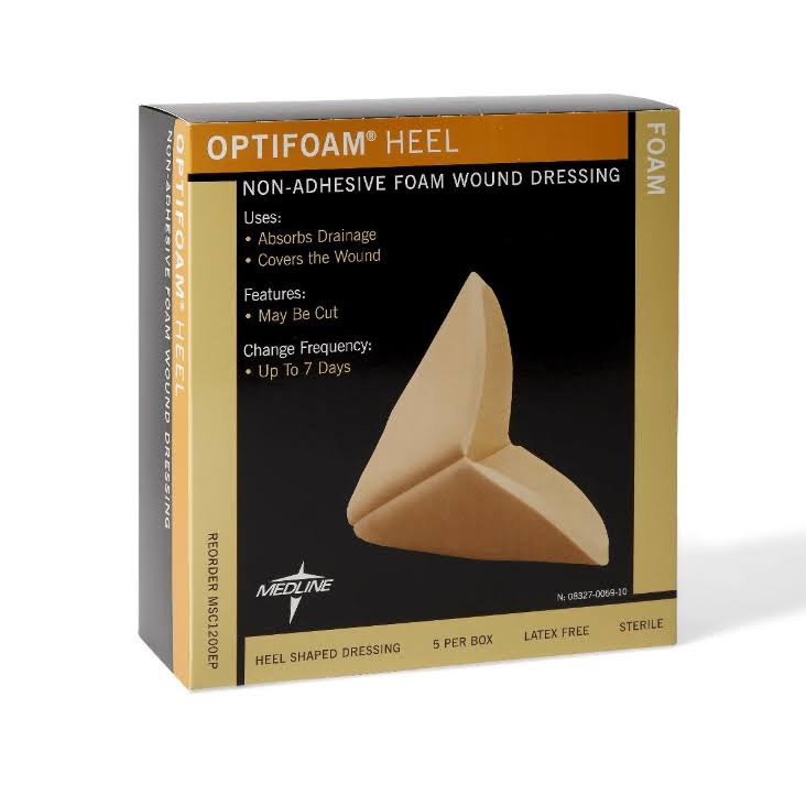 Heel Non-Adhesive Wound Dressing, Heel Shaped, 40/Case F193