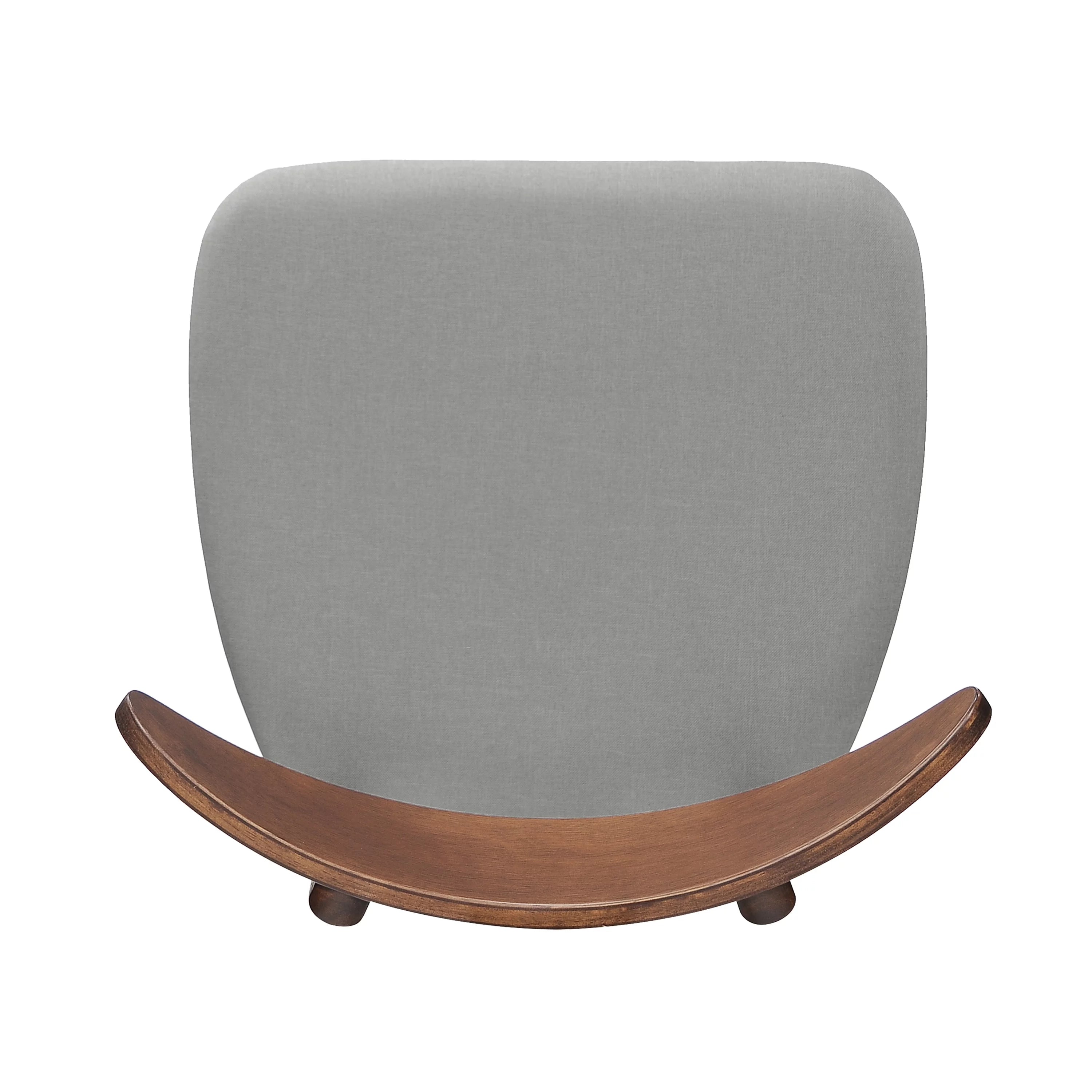Light Grey Fabric Dining Chairs, Set of 2 F5978