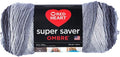 Red Heart Yarn Super Saver Ombre Yarn 10 oz Anthracite O352583