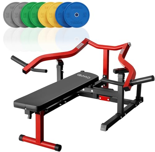 Chest Press Machine with Independent Converging Arms, Adjustable Flat Incline Bench C260