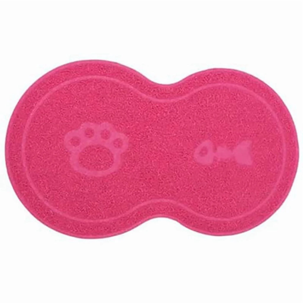 Rose Red Waterproof Non-Slip Pet Feeding Mat Y557
