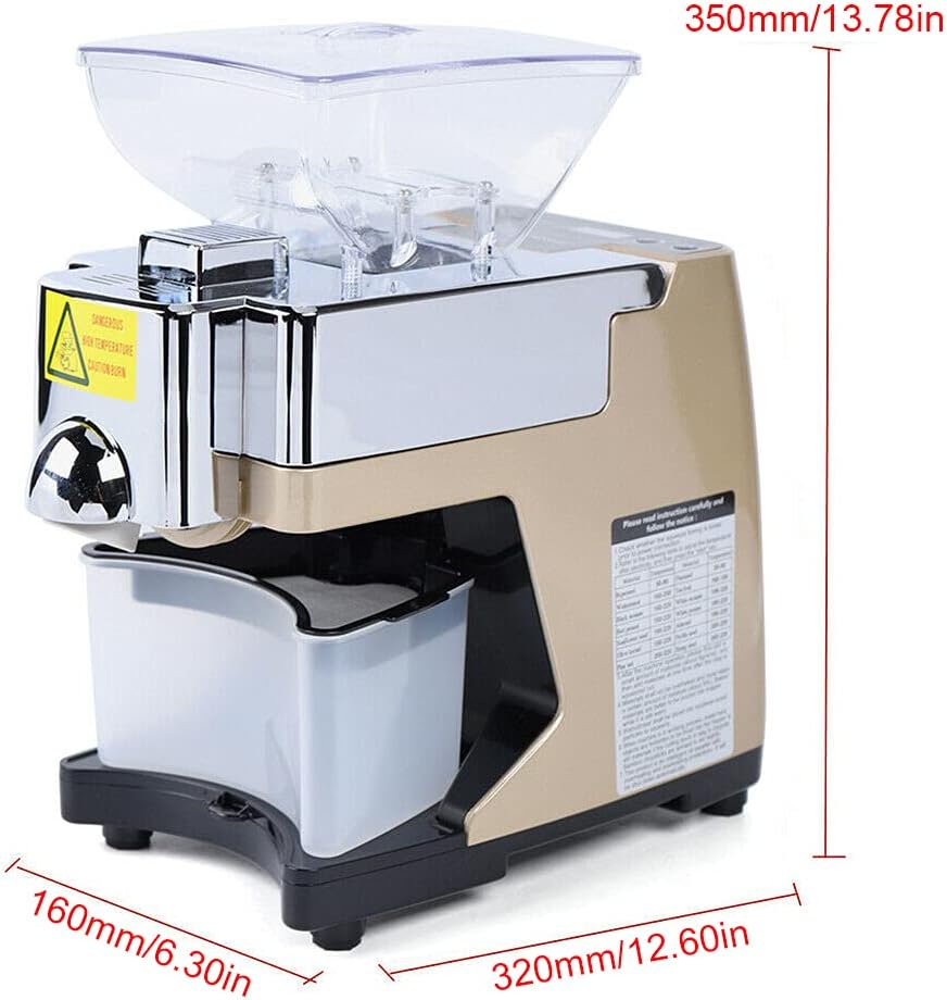 Stainless Steel 110V 450W Automatic Oil Press Machine Z48128