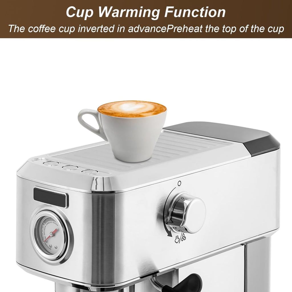 15 Bar Espresso Machine with Milk Frother Steamer H42168